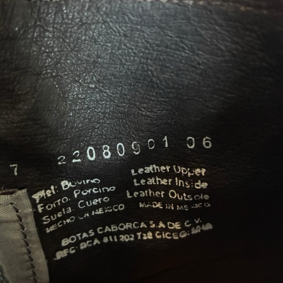 Caborca Leather Boots Fringed Tassel Ankle Side Zip 7 - Picture 5 of 15